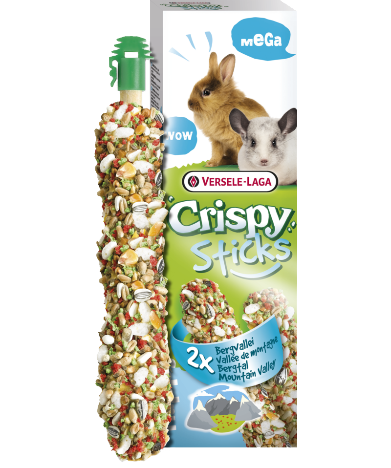 Crispy Mega Sticks Kaninchen-Chinchillas "Bergtal", offen