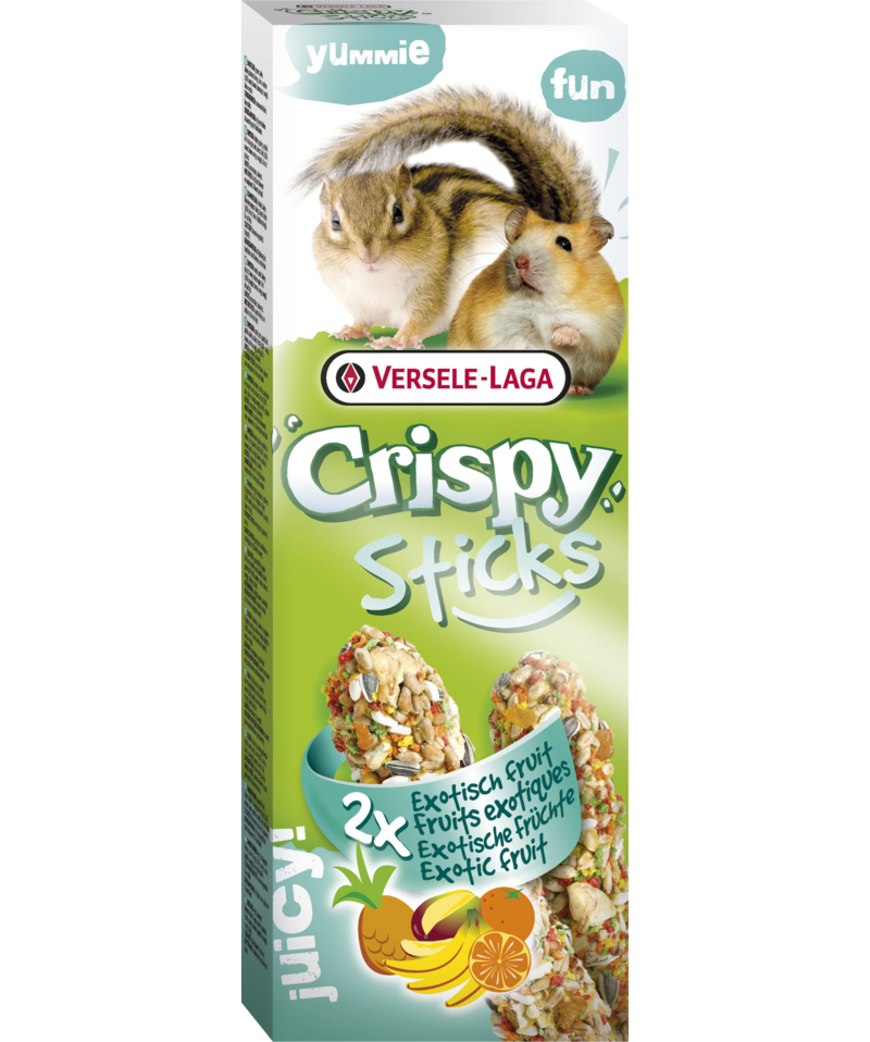 Crispy Sticks Hamster-Eichhörnchen Exotische Früchte, 2x55g