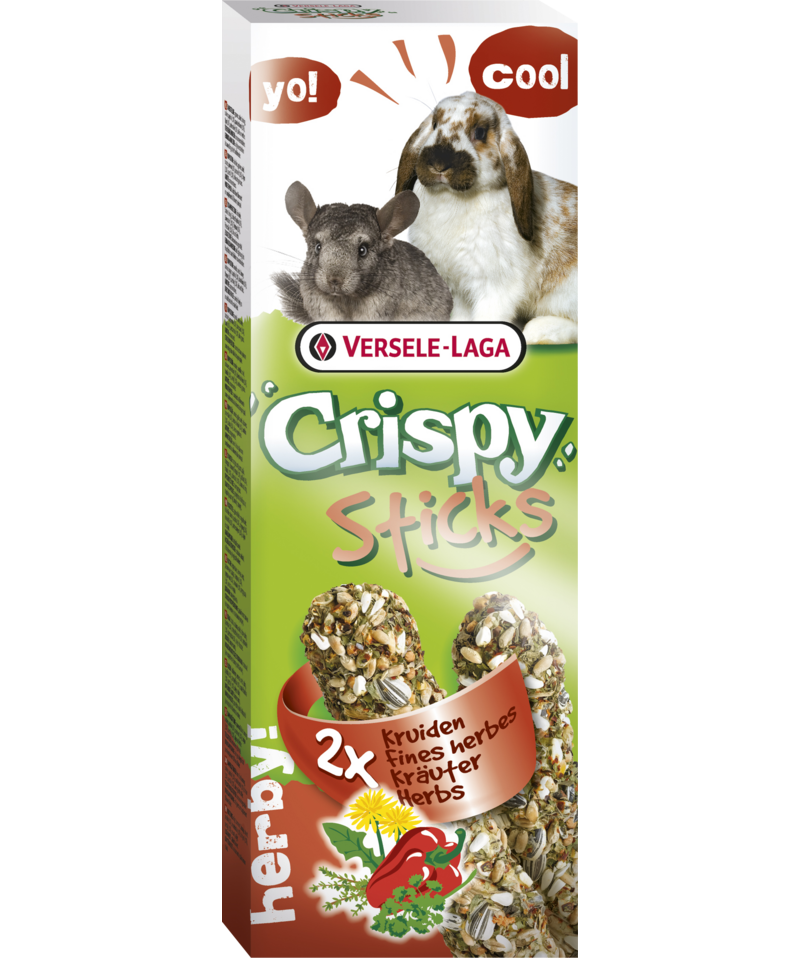 Crispy Sticks Kaninchen-Chinchillas Kräuter, 2x55g