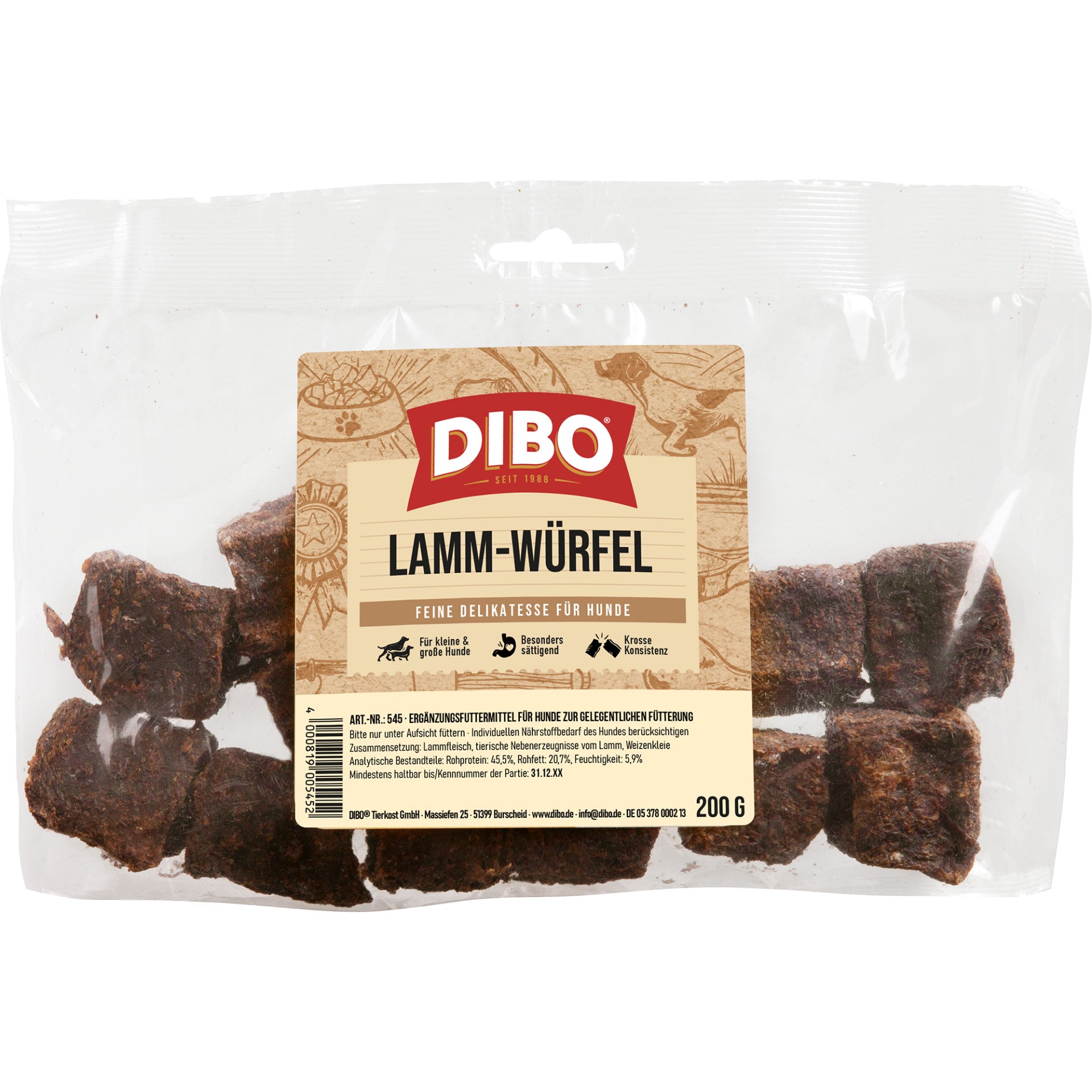 Dibo Lammwürfel, 200g