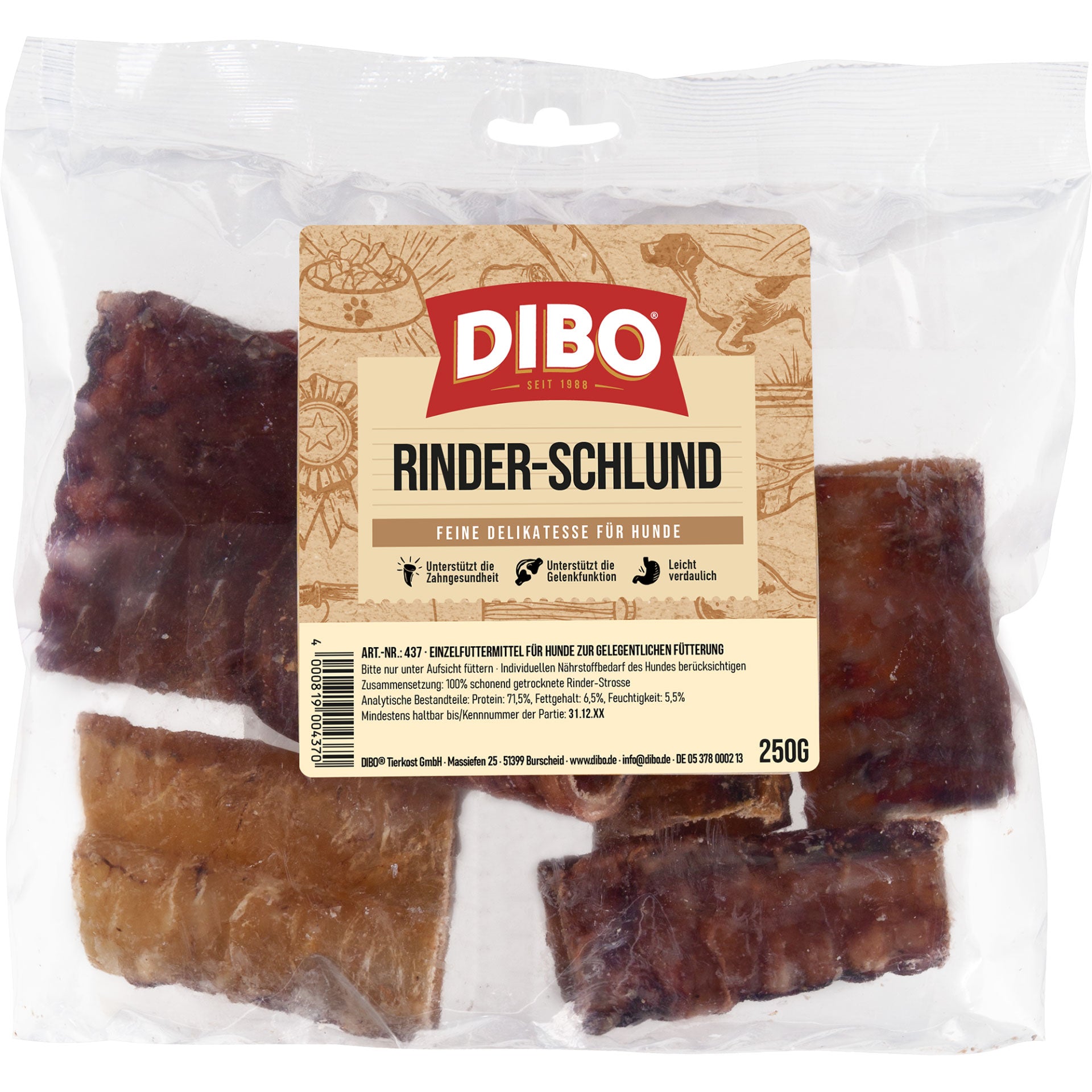 Dibo Rinder-Schlund geschnitten, 250g