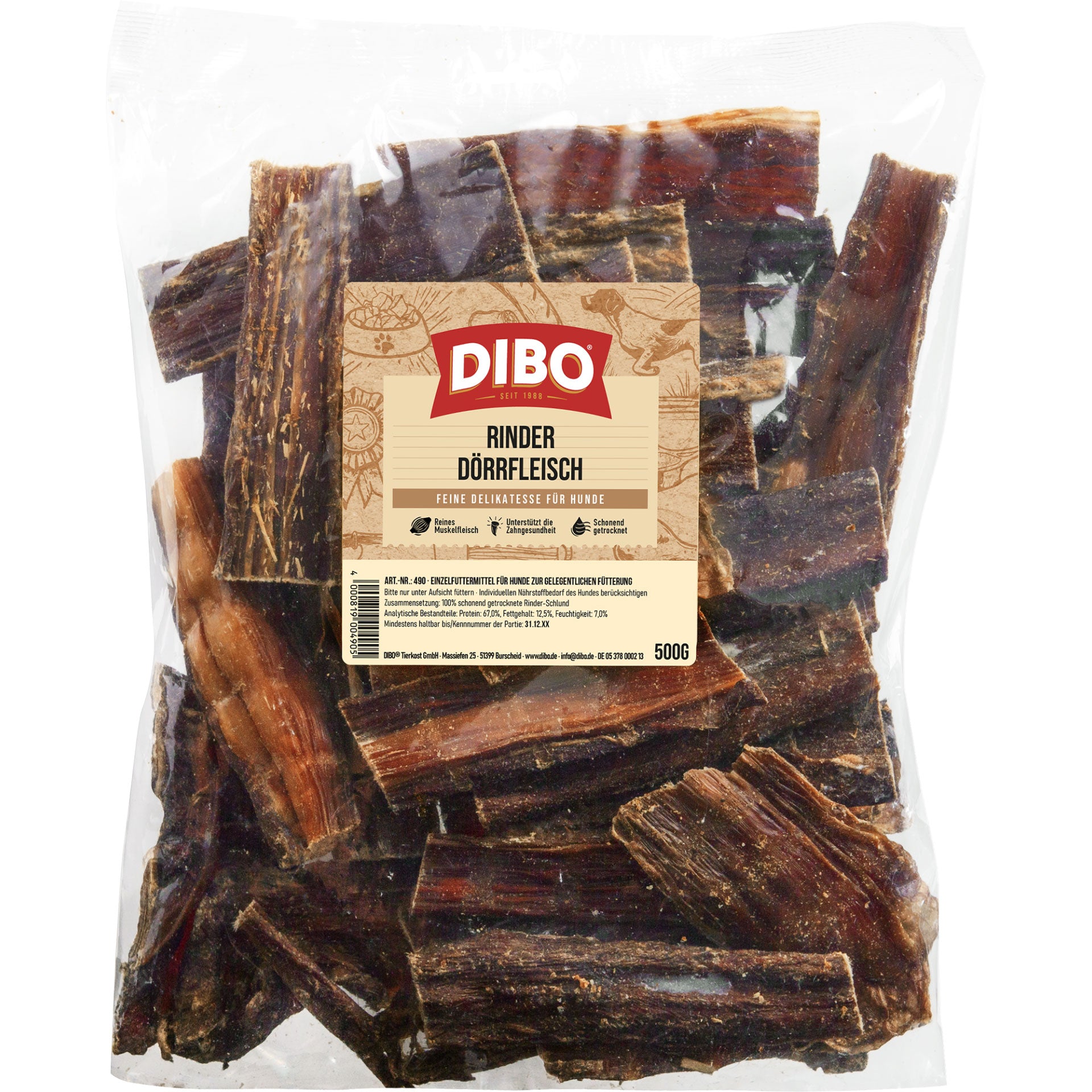 Dibo Rinderdörrfleisch, 500g