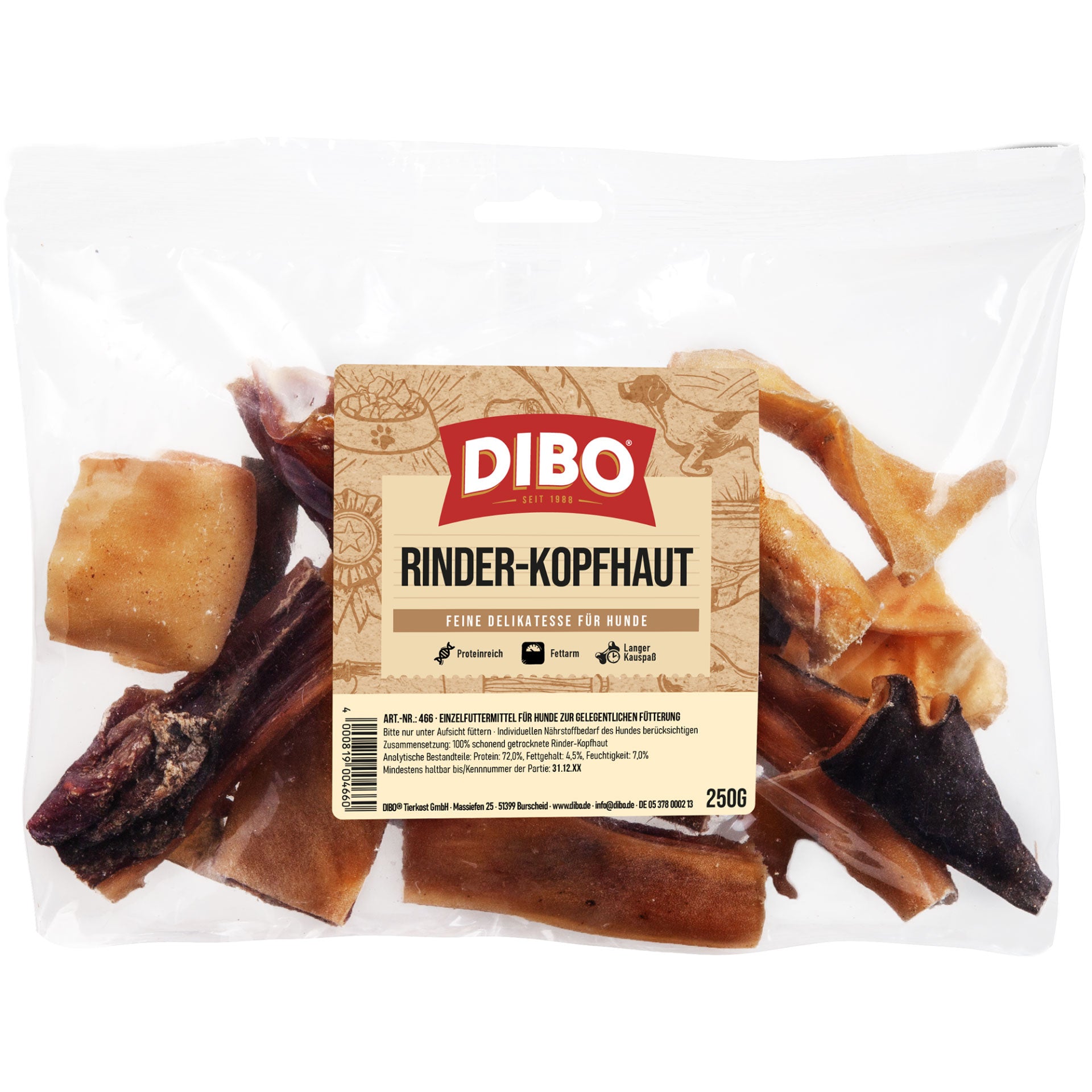 Dibo Rinderkopfhaut, 250g