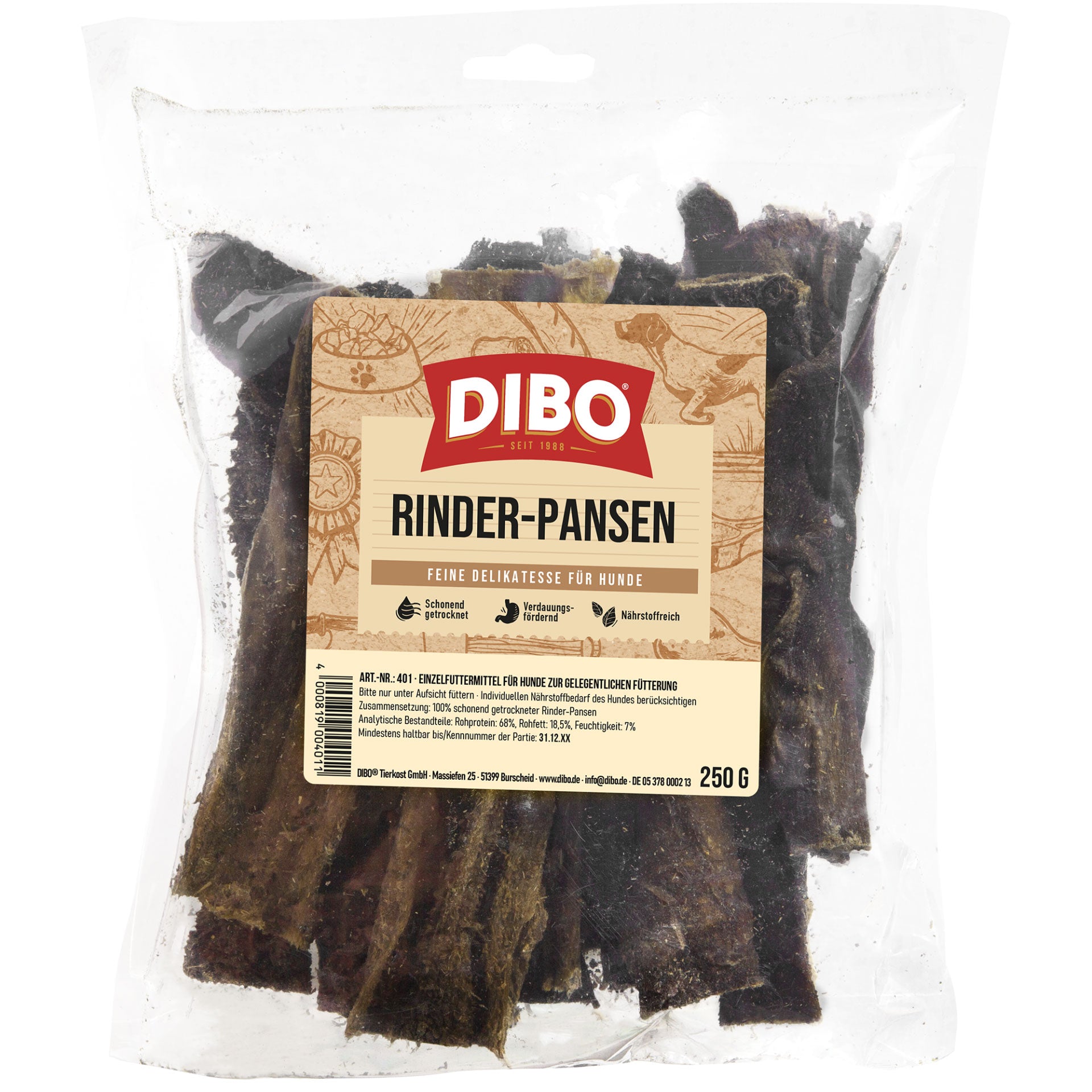 Dibo Rinderpansen, 250g