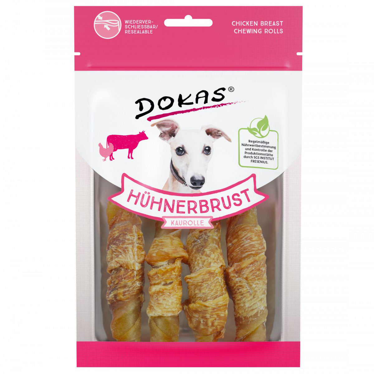 Dokas Hühnerbrust Kaurolle, 90g