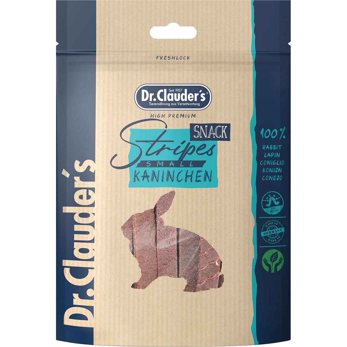 Dr. Clauders Snack Stripes Kaninchen, Small, 80g