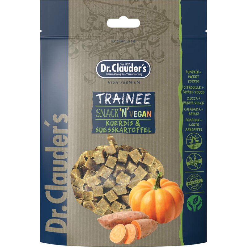 Dr. Clauders Trainee Snack Vegan Kürbis & Süßkartoffel, 80g