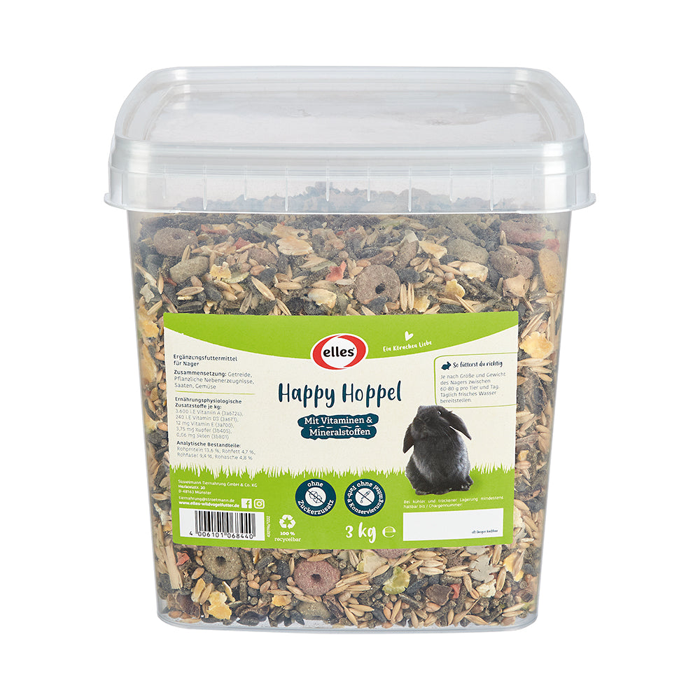 elles Happy Hoppel Futter im 3 kg