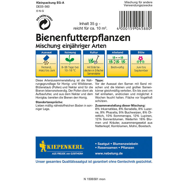 Kiepenkerl Bienenfutterpflanze, einjährig