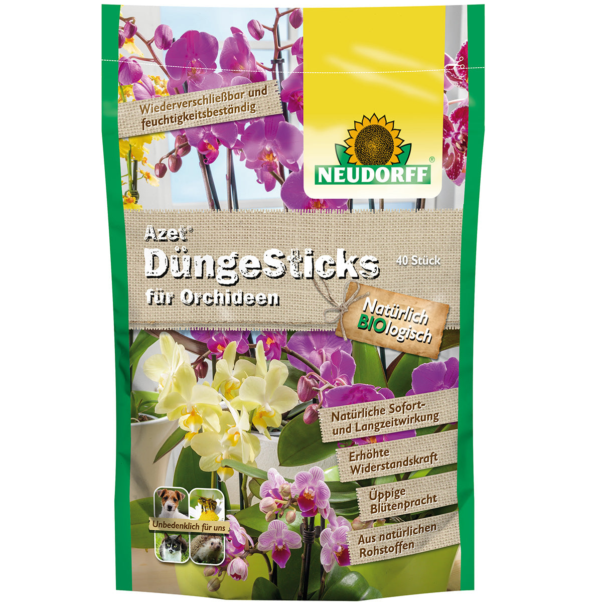 Neudorff Azet Düngesticks für Orchideen, 40 Stück