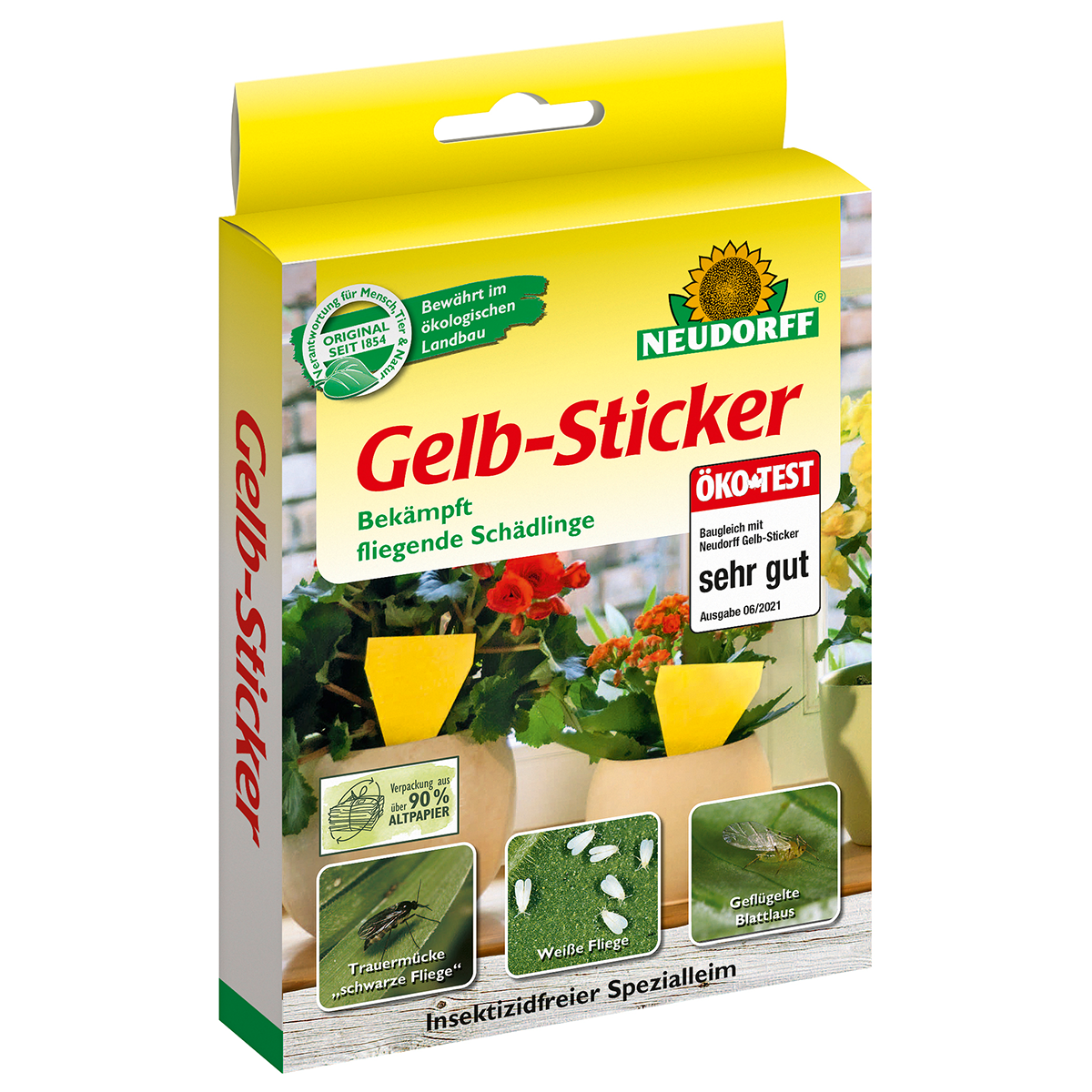 Neudorff Gelb-Sticker, 10 Stück