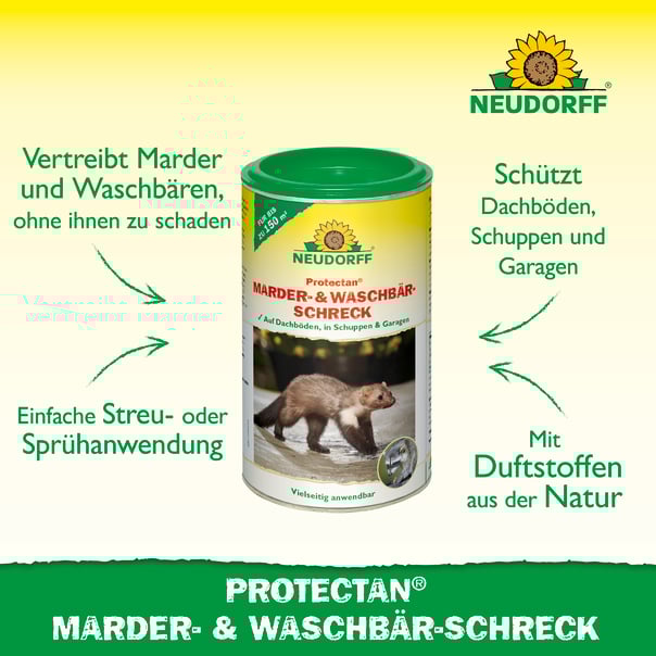 Neudorff Protectan Marder-& Waschbär-Schreck, 300g Beschreibung