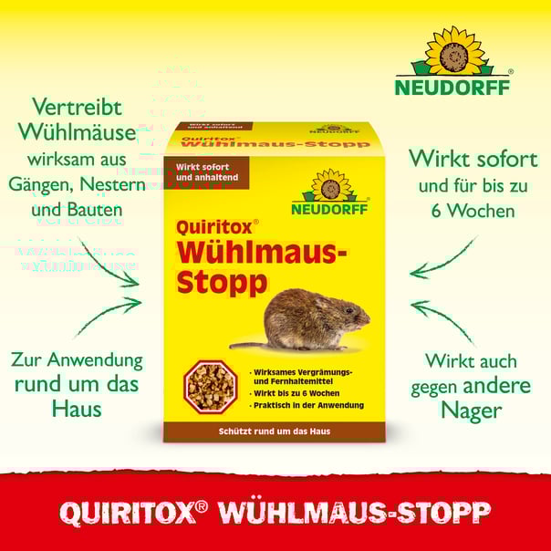Neudorff Quiritox Wühlmaus-Stopp, 200g Beschreibung