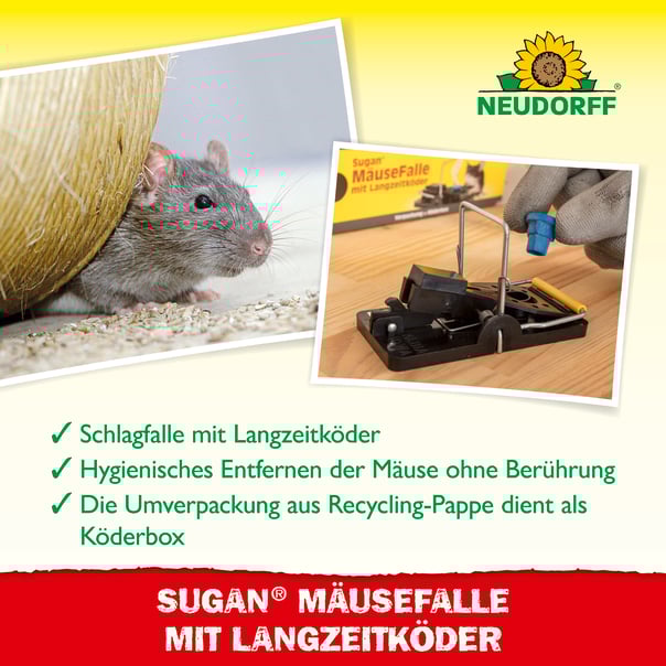 Neudorff Sugan MäuseFalle mit Langzeitköder Beschreibung 2