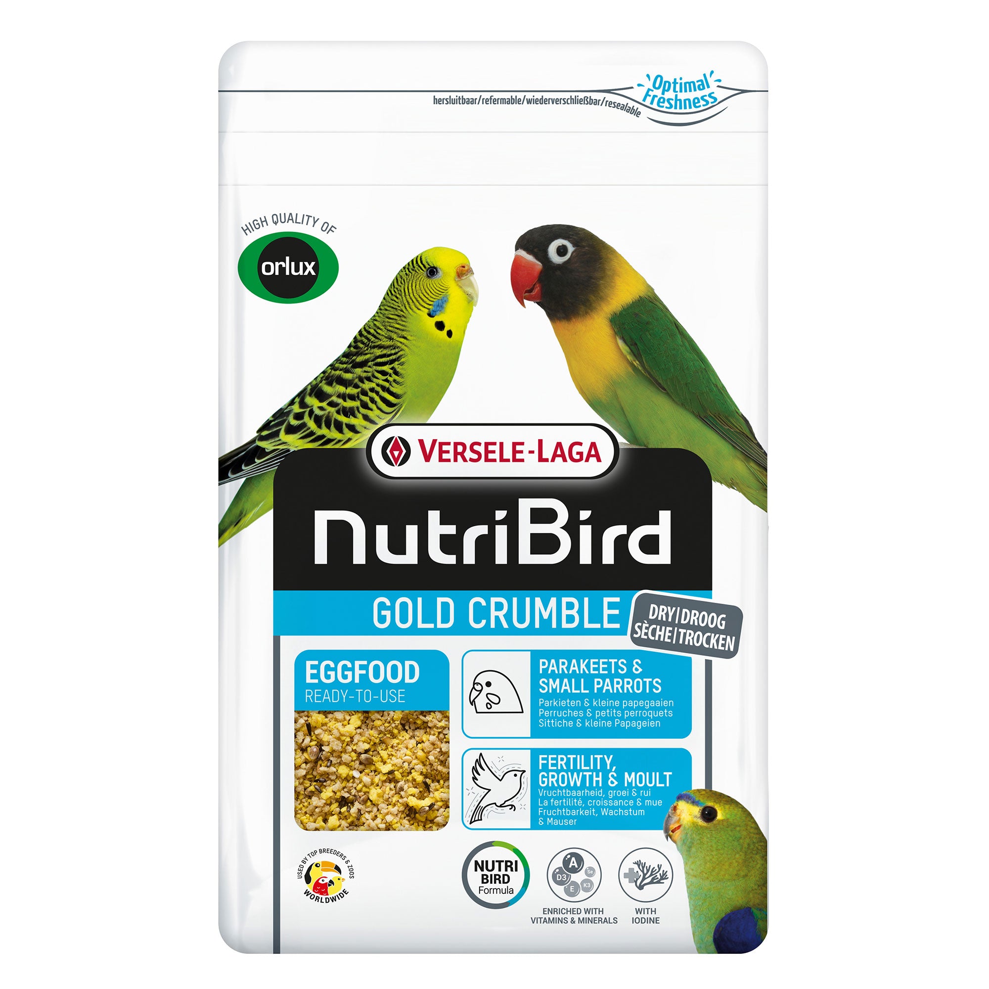 NutriBird Eifutter Trocken Wellensittiche / Kleinsittiche / 1 kg