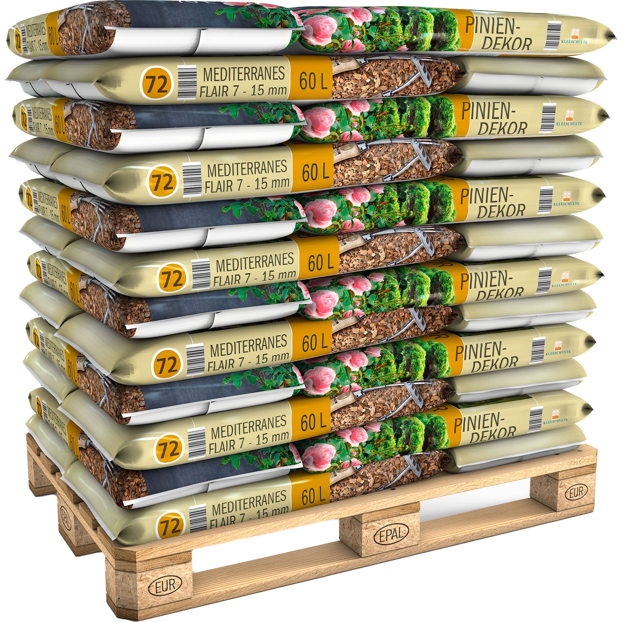 Palette Piniendekor, 39x60L