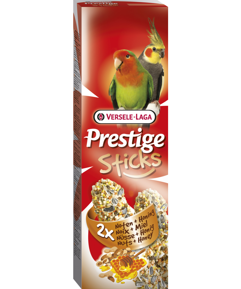 Prestige Sticks Großsittiche Nüsse & Honig, 2x70g