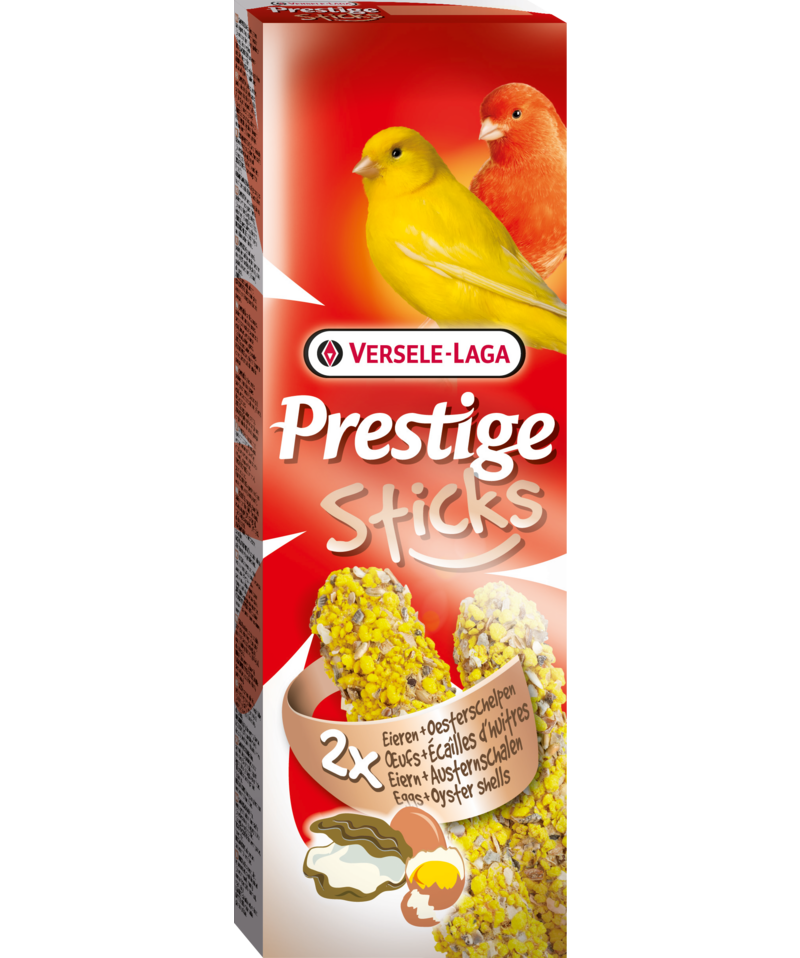 Prestige Sticks Sticks Kanarien Eier & Austernschalen, 2x30g