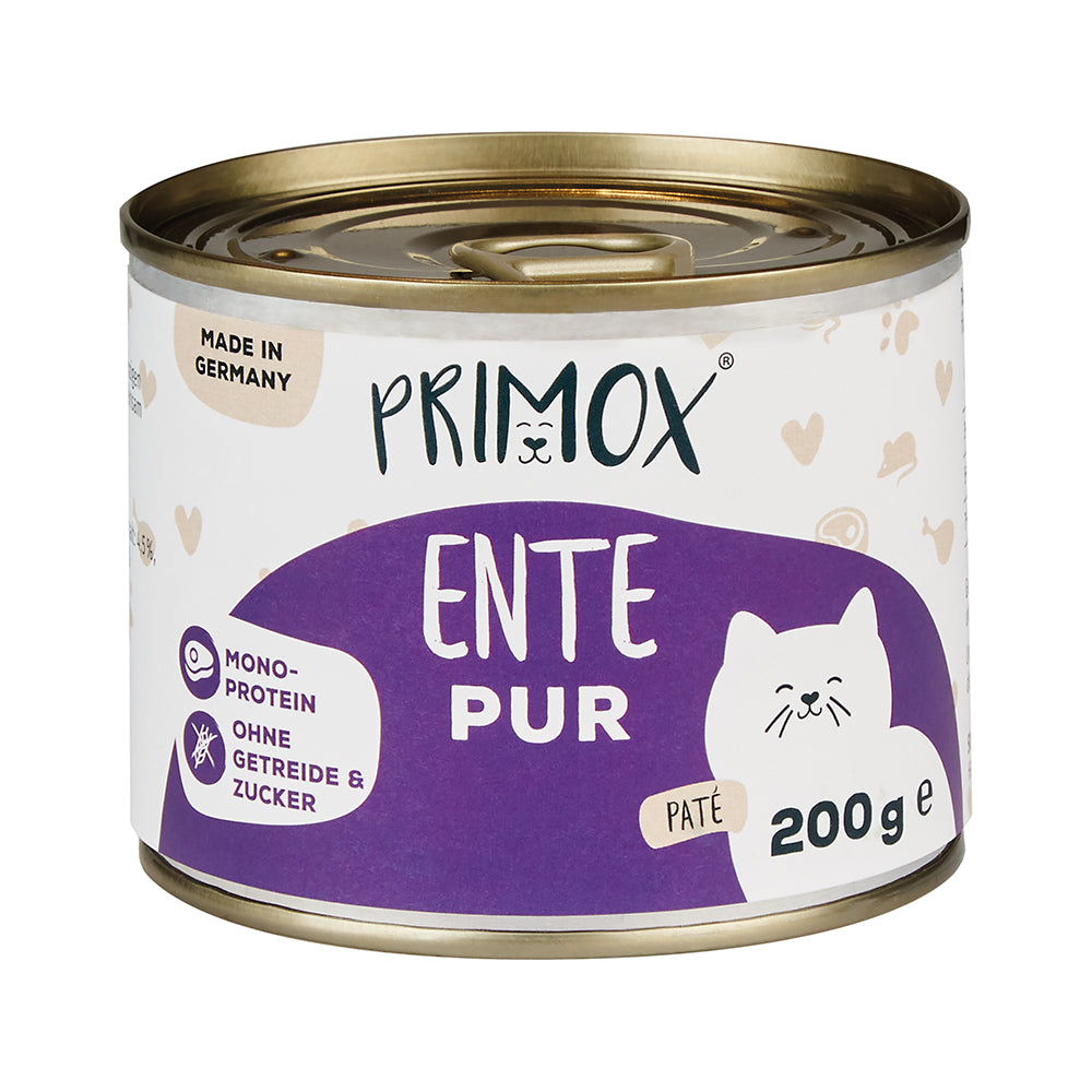 Primox Katzennassfutter Ente pur, 200g