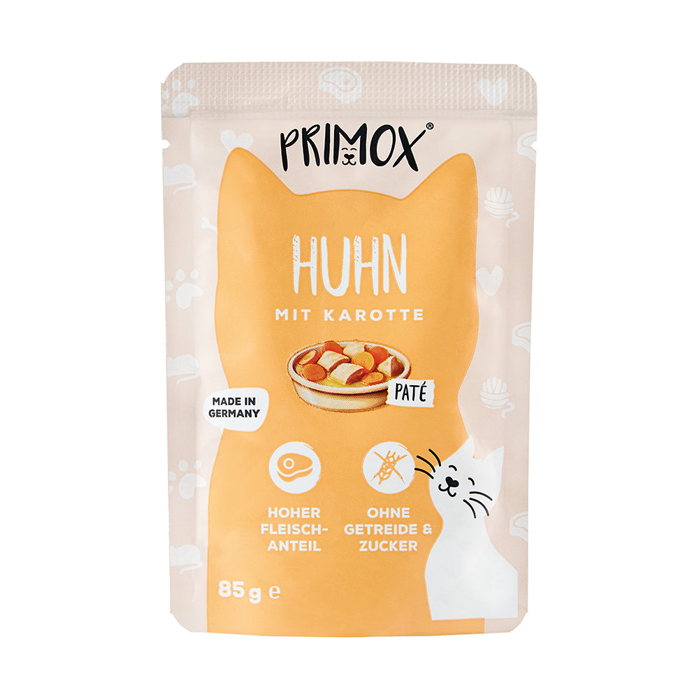 Primox Katzennassfutter Huhn Pouch, 85g