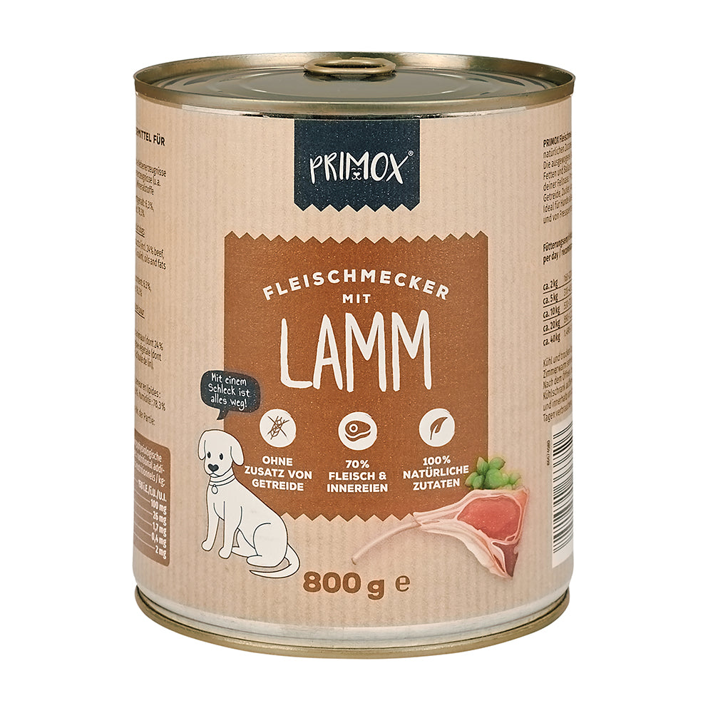 Primox Nassfutter mit Lamm, 800g