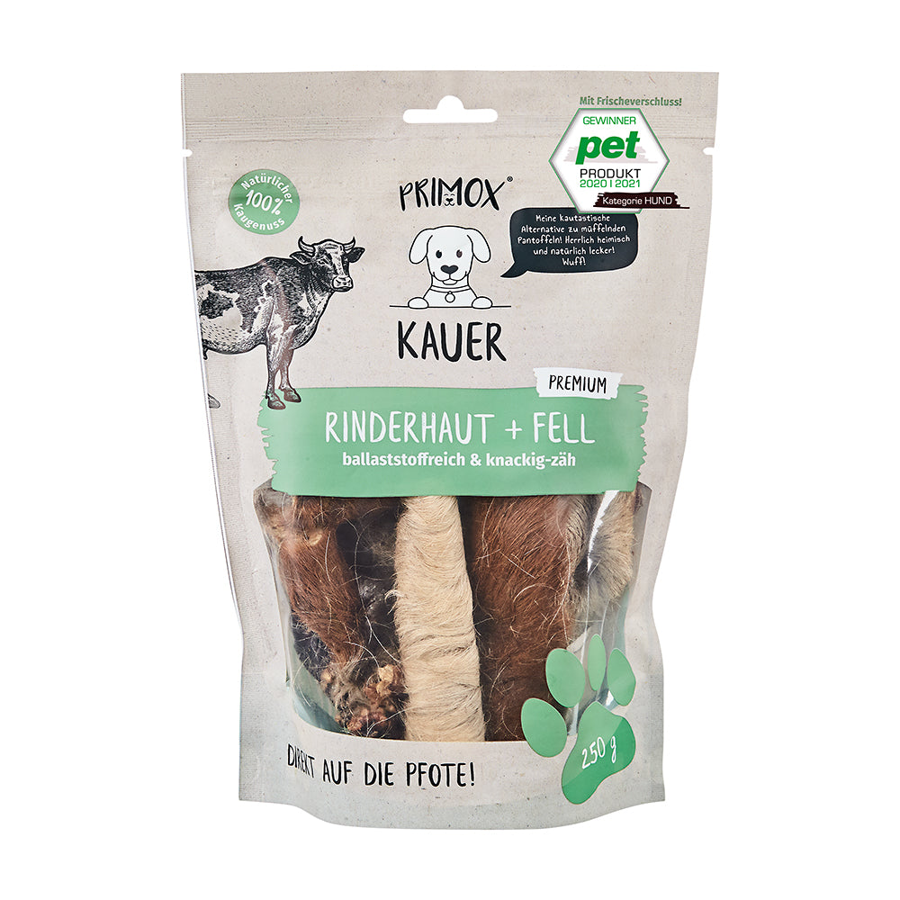 Primox Rinderhaut mit Fell 250g