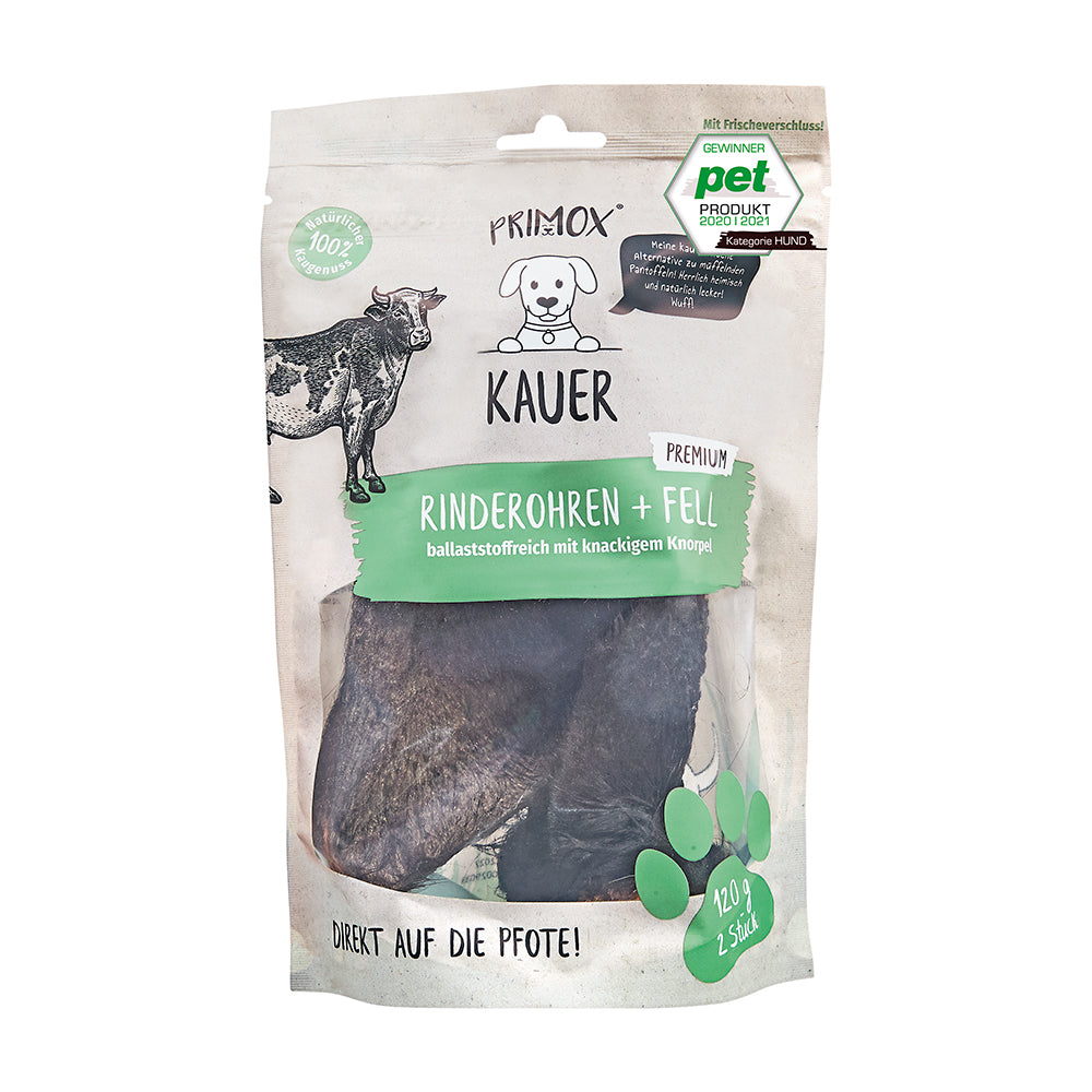 Primox Rinderohren mit Fell 120g