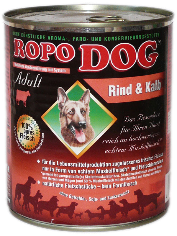 RopoDog Rind & Kalb, 800 g