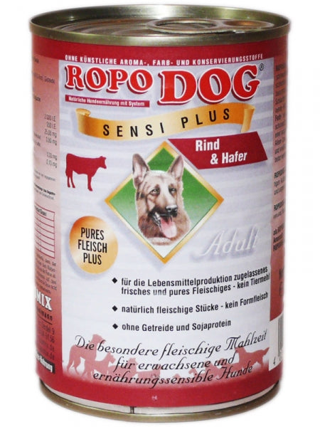 RopoDog Sensi Plus Rind & Hafer, 400 g