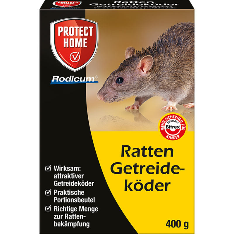 SBM Protect Home Rodicum Ratten Getreideköder, 400g
