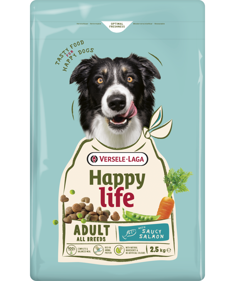 Versele-Laga Happy Life Adult mit Lachs, 2,5kg