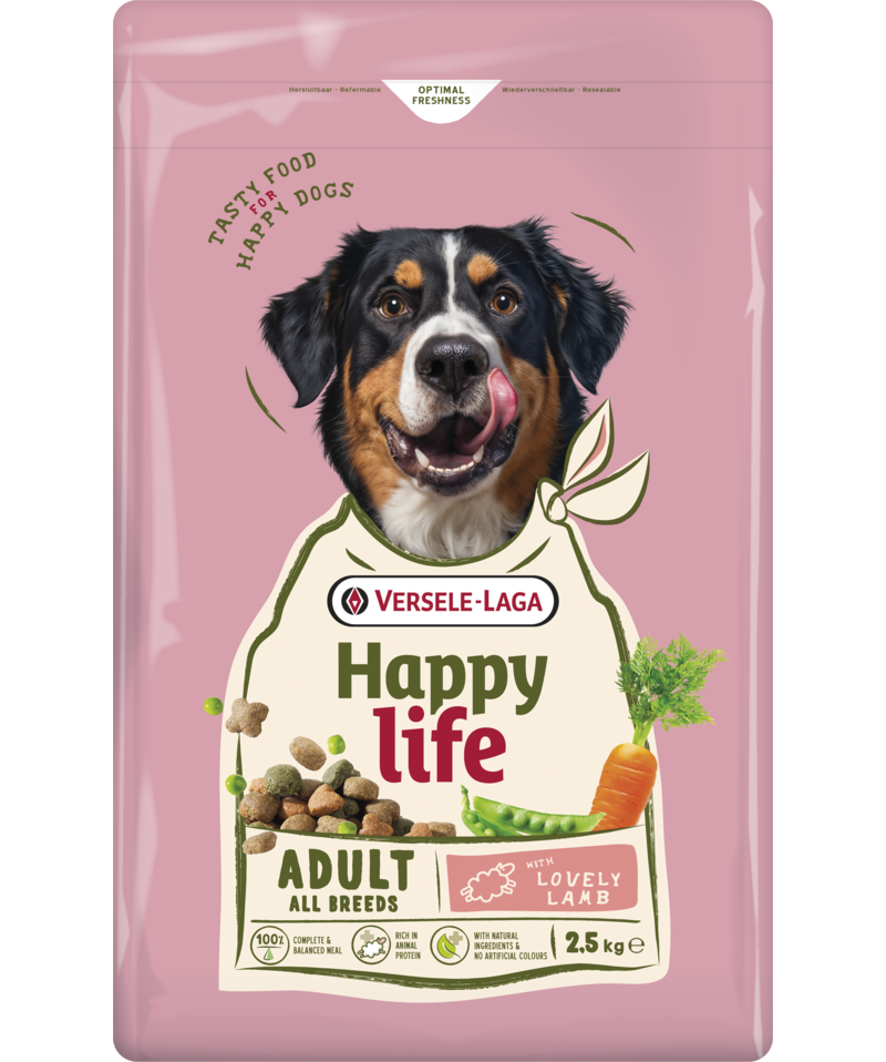 Versele-Laga Happy Life Adult mit Lamm, 2,5kg