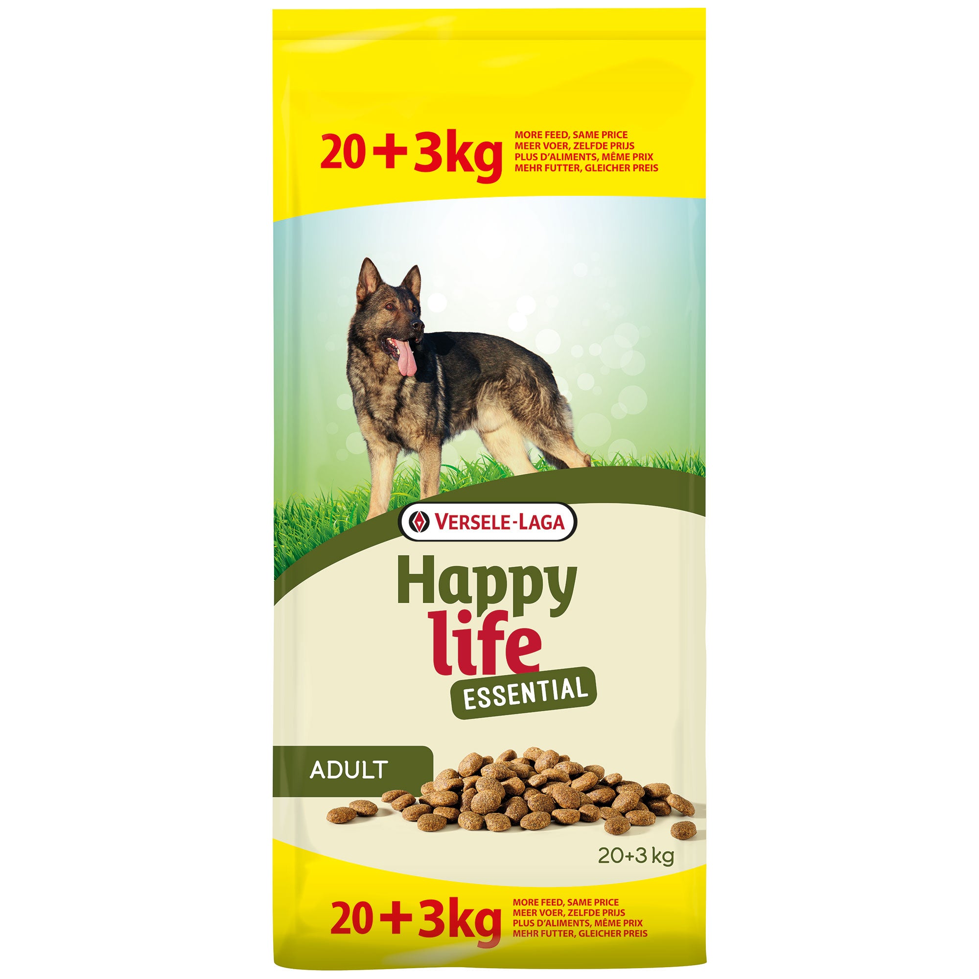 Versele-Laga Happy Life Essential, 20kg +3kg Gratis