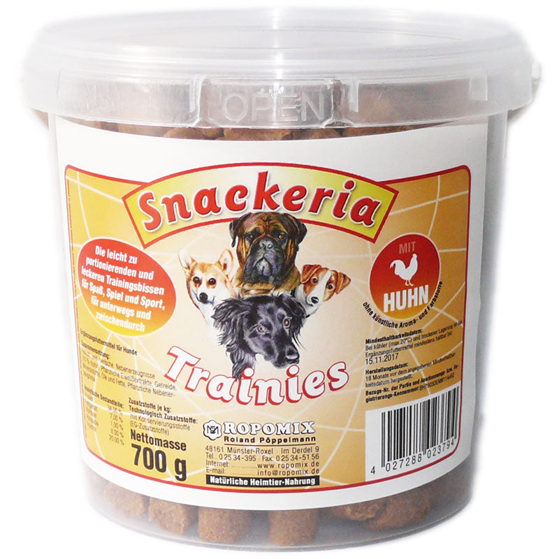 Snackeria Trainies Huhn, 600g Eimer