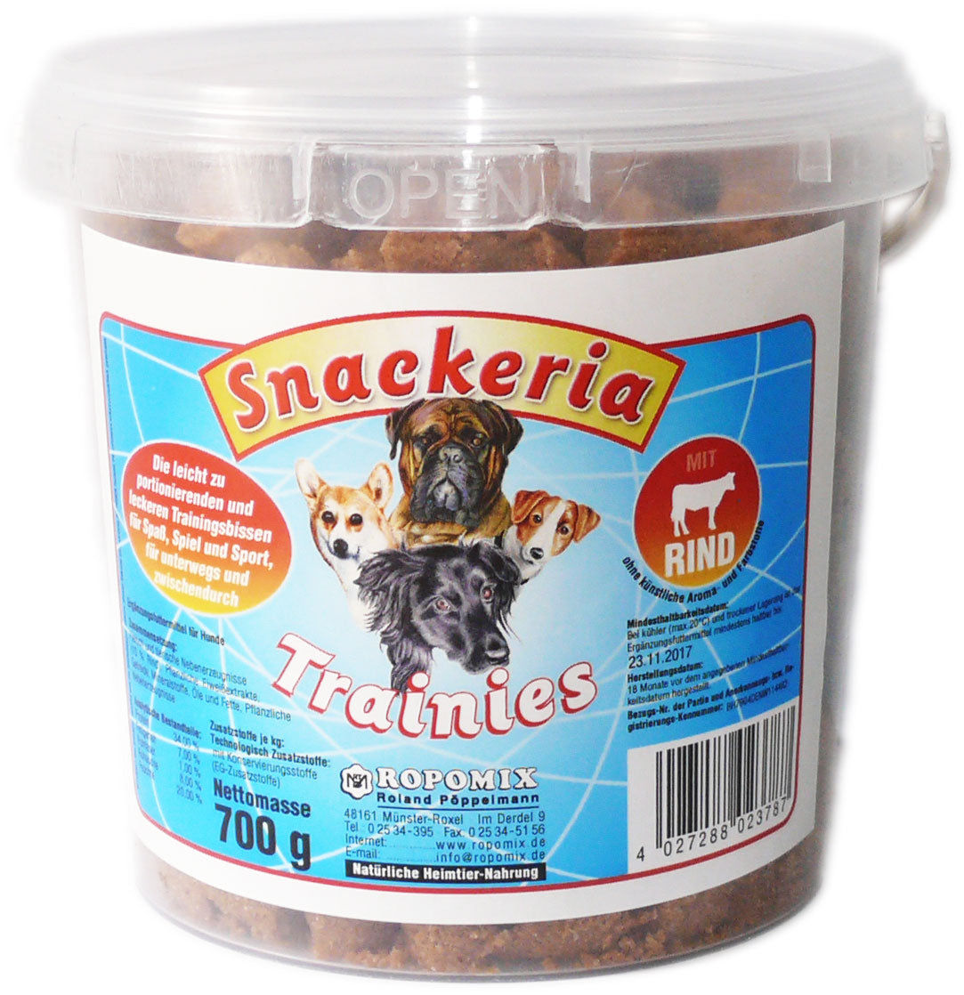 Snackeria Trainies Rind, 600g Eimer
