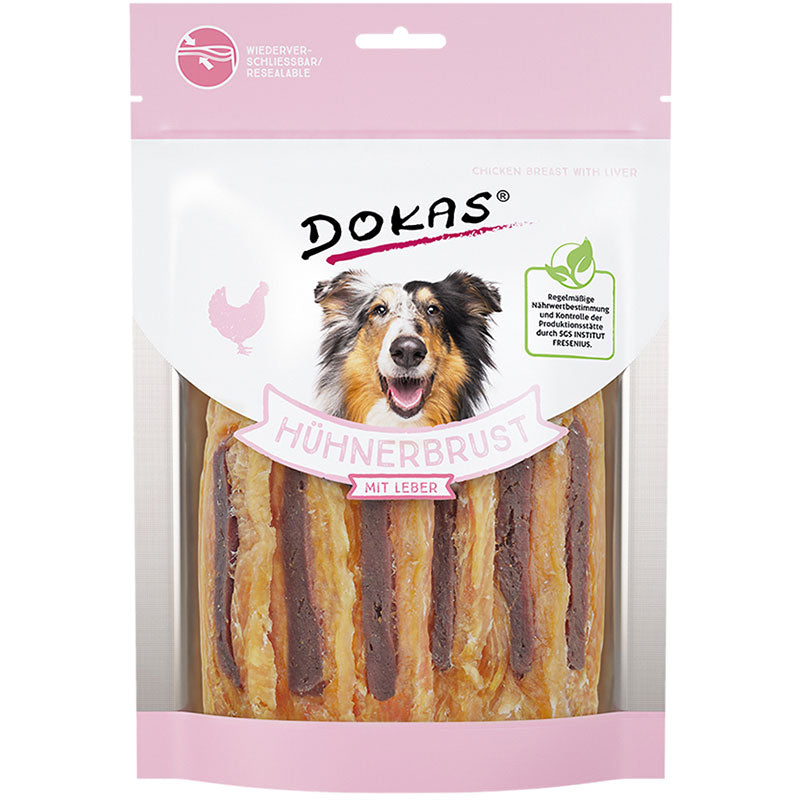 Dokas Hühnerbrust mit Leber, 220g