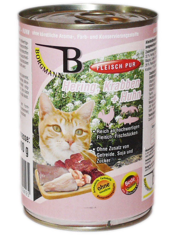 Borgmanns Hering + Krabben mit Huhn