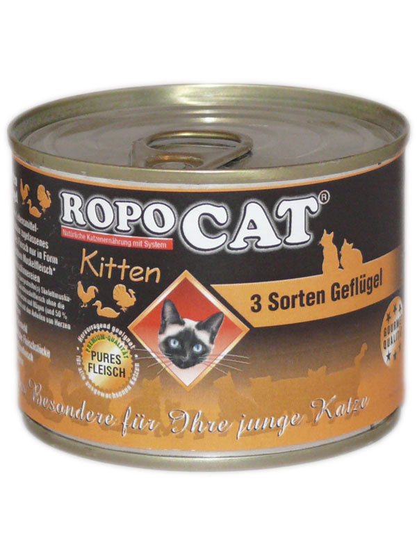 RopoCat Junior 3 Sorten Geflügel, 200g