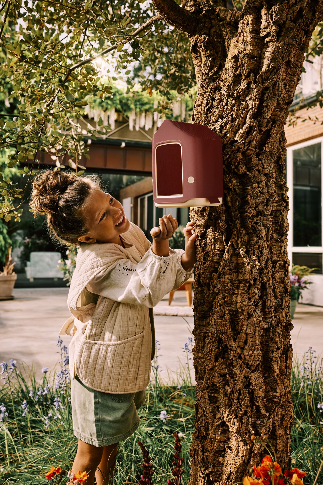 Elho Vogelfutterhaus Cosy 18cm toskanisch rot