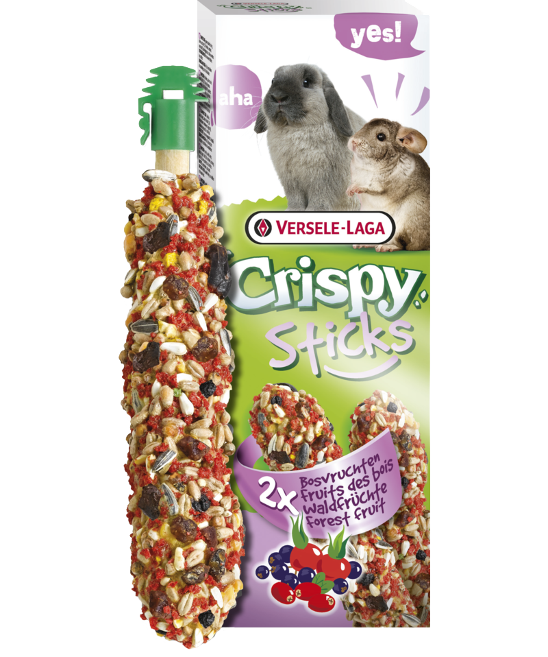 Crispy Sticks Kaninchen-Chinchillas Waldfrüchte, offen