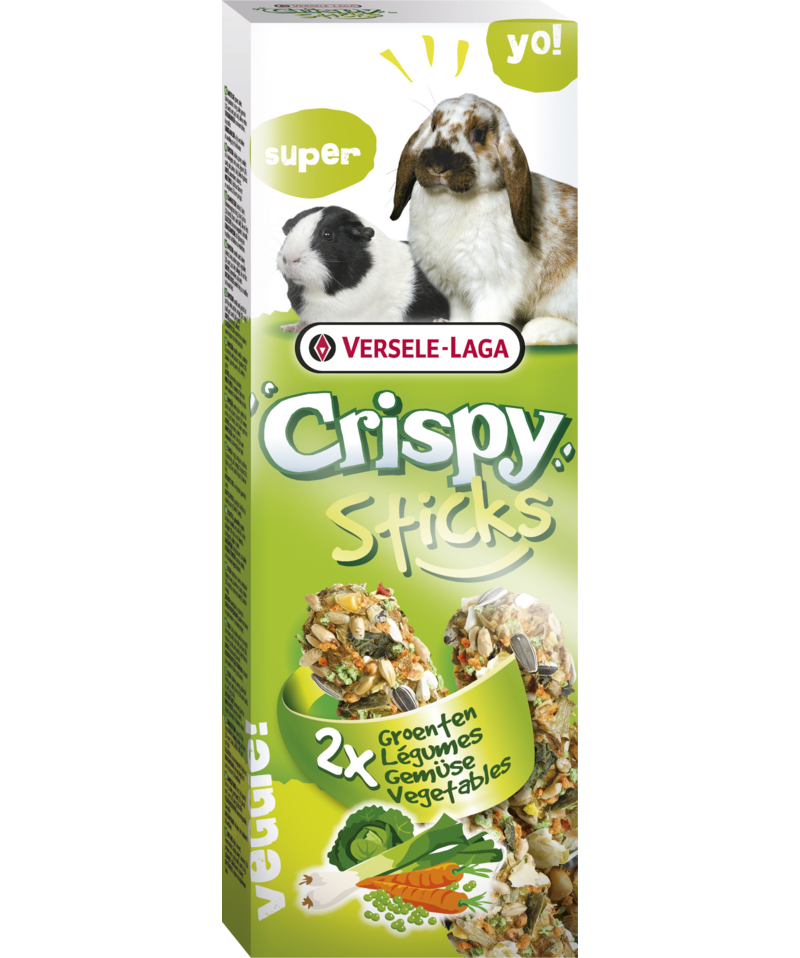 Crispy Sticks Kaninchen-Meerschweinchen Gemüse, 2x55g