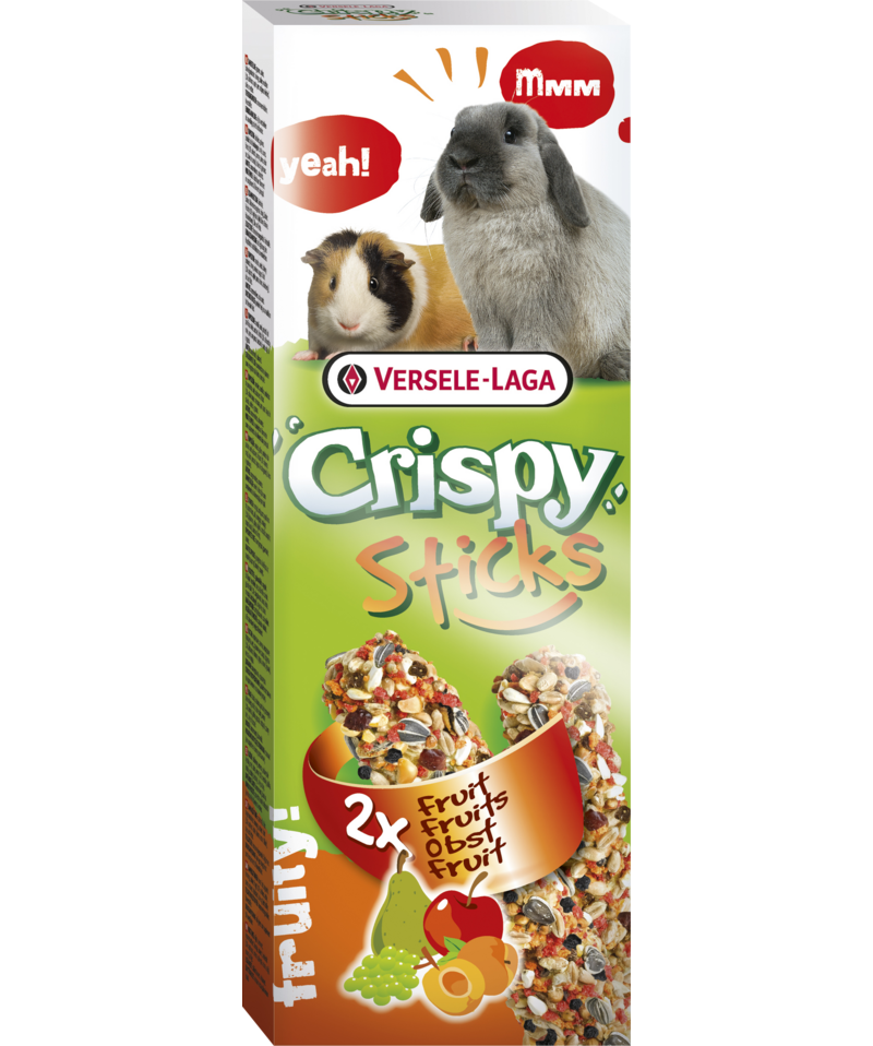 Crispy Sticks Kaninchen-Meerschweinchen Obst, 2x55g