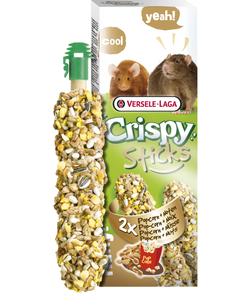 Crispy Sticks Ratten-Mäuse Popcorn & Nüsse, offen