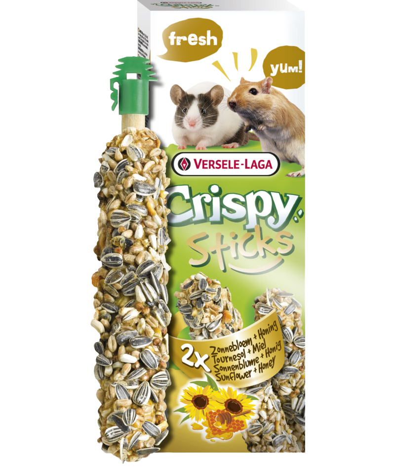 Crispy Sticks Rennmäuse-Mäuse Sonnenblume & Honig, offen