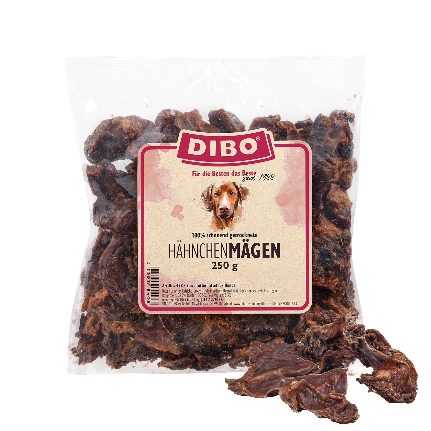 Dibo Hähnchenmägen getrocknet, 250g