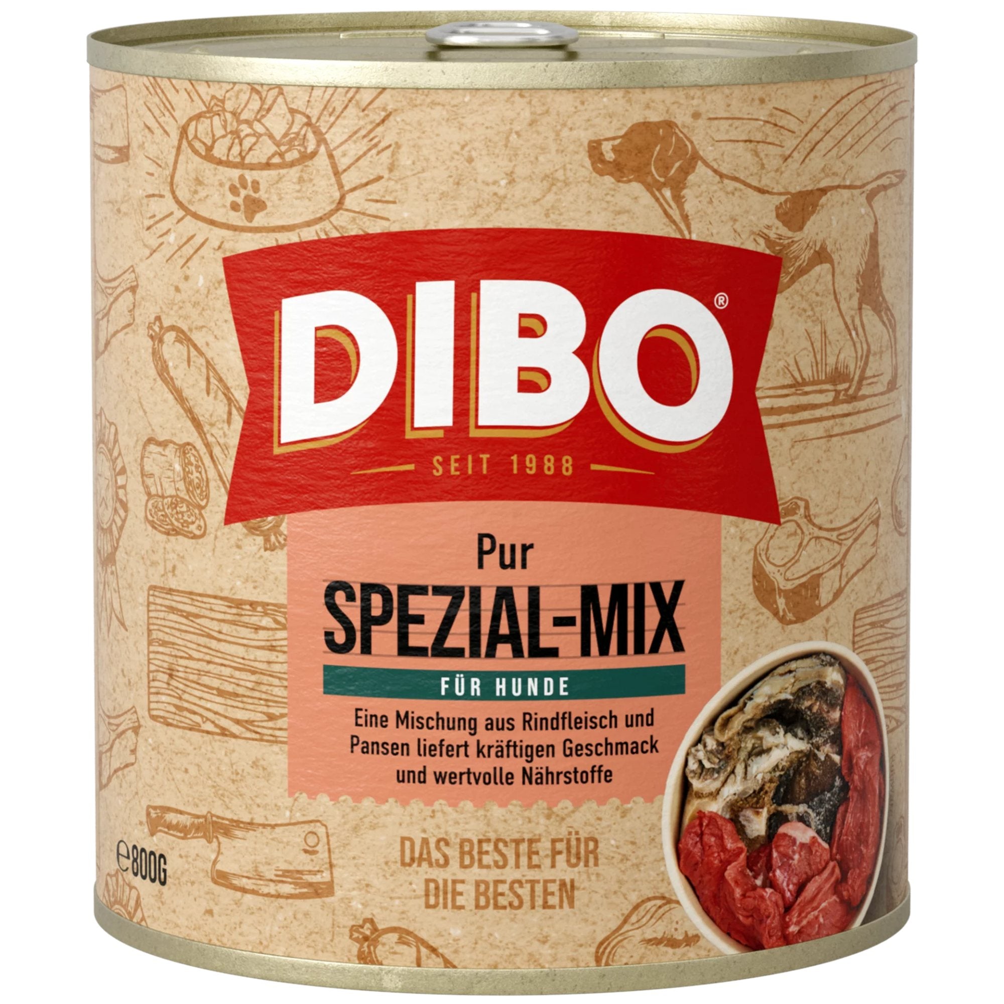 Dibo Pur Spezial, Rind &amp; Pansen / 800 g
