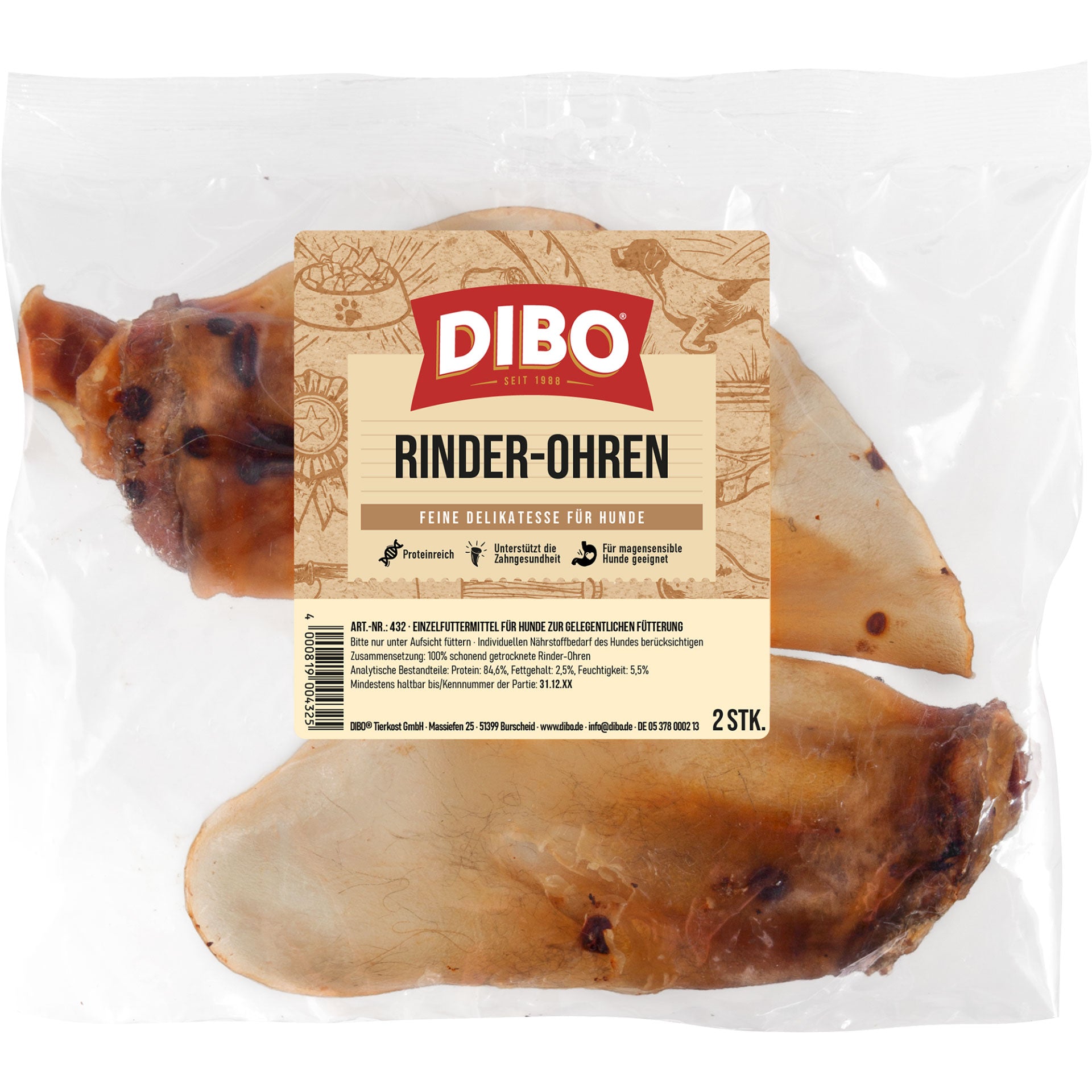 DIBO Rinderohren, 2 Stück