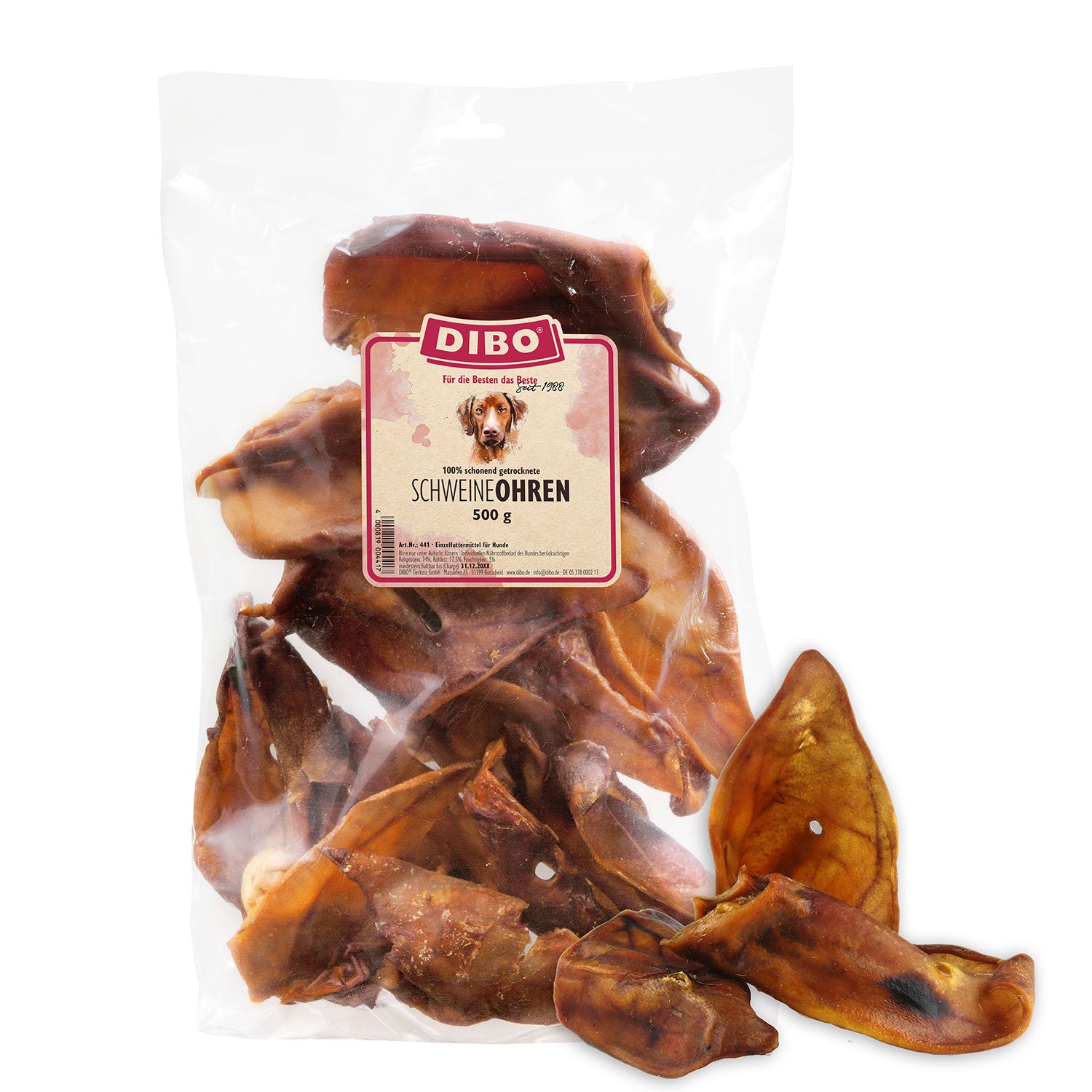 DIBO Schweineohren, 500g