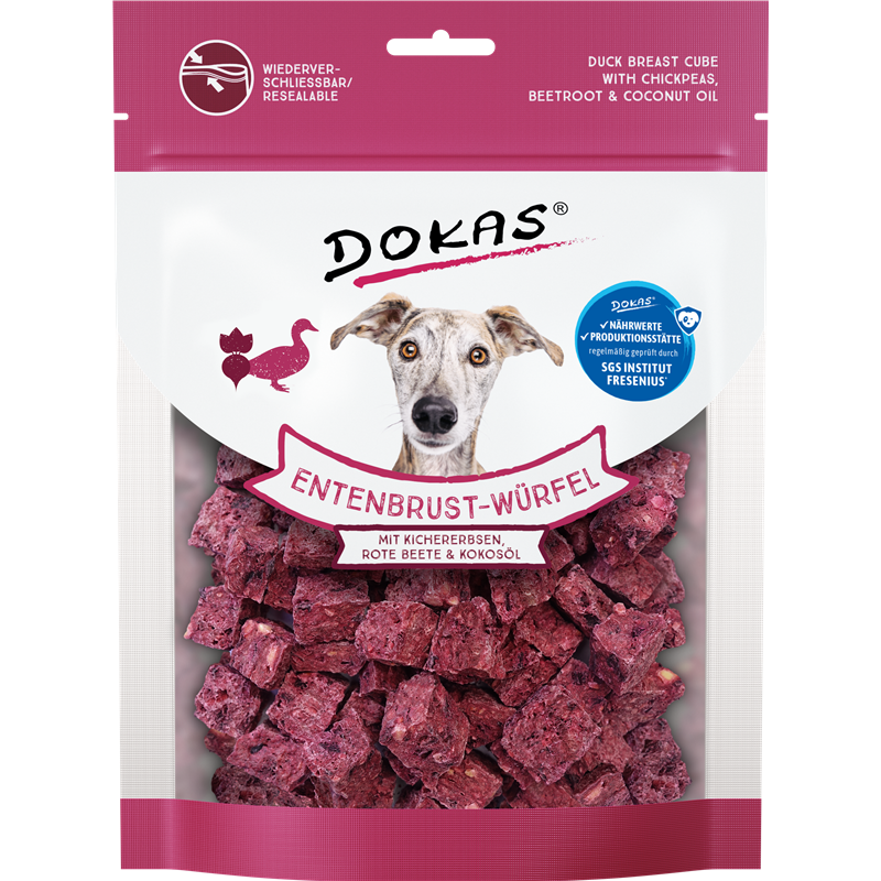 Dokas, Entenbrust-Würfel, Kichererbsen, 150g