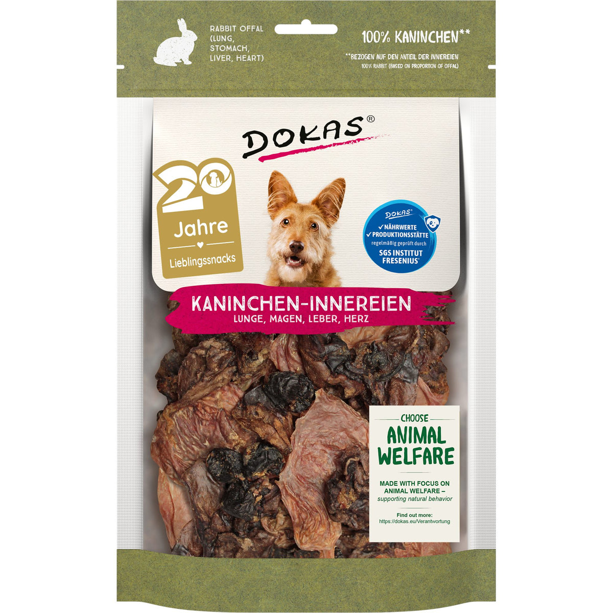 Dokas Kaninchen-Innereien, 100g